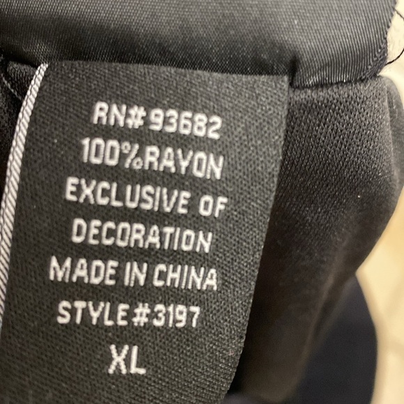 Liv Los Angeles Wide leg Beach pants Womens XL Embroidered Boho Artsy Black - Picture 6 of 12